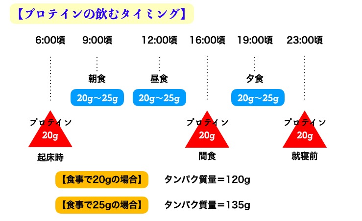 プロテインタイミング